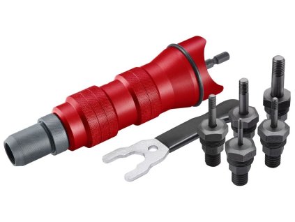 Nástavec nýtovací na vrtačku, pro nýtovací matice M3-M8, CrMoV FORTUM