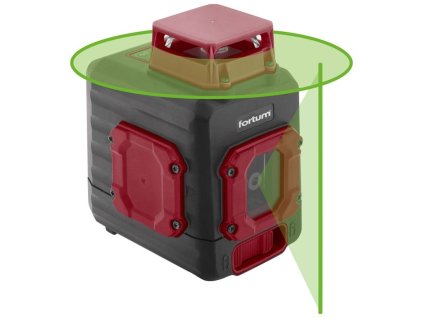 Laser zelený liniový křížový samonivelační horizontální, vertikální FORTUM