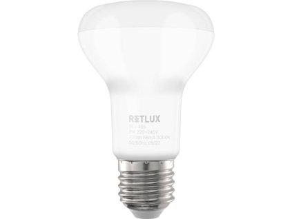 LED žárovka RLL 465, R63, E27, Spot, 8 W, WW - RETLUX
