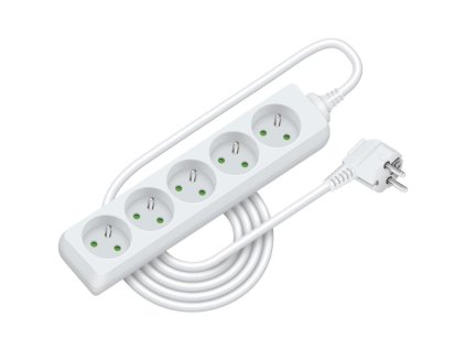 Prodlužovací přívod RPC 13, 3 m, 5 zásuvek, 3 x 1,0 mm²  RETLUX