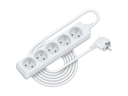 Prodlužovací přívod RPC 14, 5 m, 5 zásuvek, 3 x 1,0 mm²  RETLUX