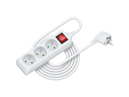 Prodlužovací přívod RPC 21, 5 m, 3 zásuvky, 3 x 1,0 mm² WS RETLUX