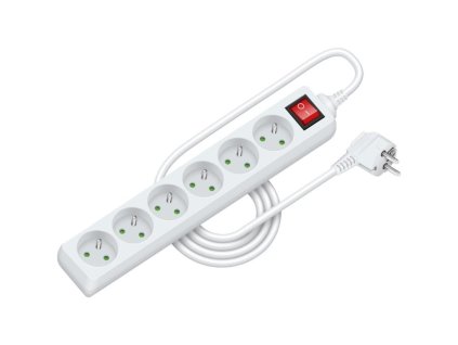 Prodlužovací přívod RPC 32, 2 m, 6 zásuvek, 3 x 1,0 mm² WS RETLUX