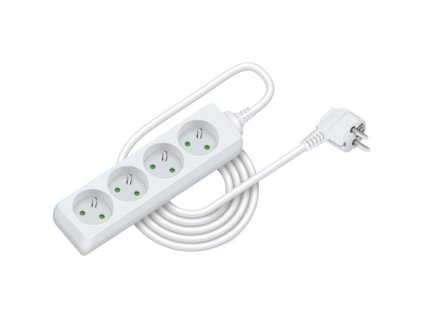 Prodlužovací přívod RPC 08, 3 m, 4 zásuvky, 3 x 1,0 mm²  RETLUX