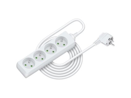 Prodlužovací přívod RPC 09, 5 m, 4 zásuvky, 3 x 1,0 mm²  RETLUX