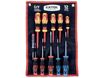Šroubováky kombinovaná sada se zkoušečkou 11ks, CrV EXTOL PREMIUM