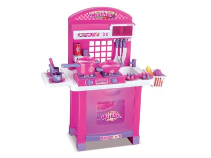 Hračka G21 Dětská kuchyňka Superior s příslušenstvím růžová