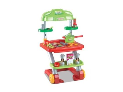 Hračka G21 LOVELY letní kuchyňka s grilem na kolečkách
