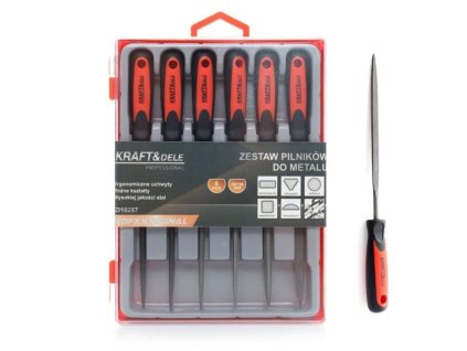 Sada jehlových pilníků na železo, 6ks KD10287 KRAFT&DELE