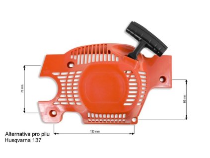 Náhradní startér, typ Husqvarna 137