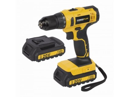 POWX00435 Aku šroubovák/vrtačka 20V, LI-ION, 2 baterie POWERPLUS