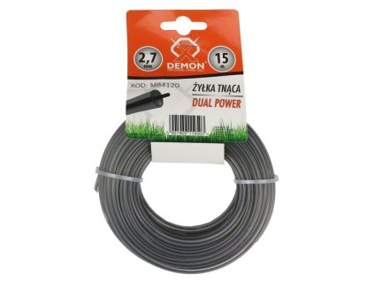 Struna zesílená, kulatý profil, 15m, 2,7mm DEMON