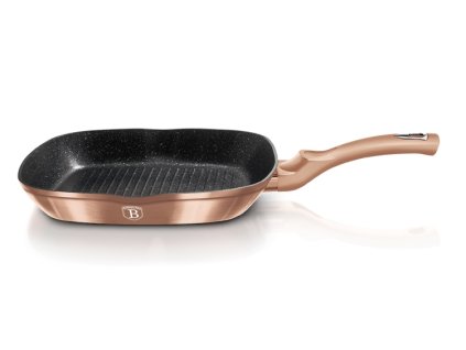 BERLINGERHAUS Pánev grilovací s mramorovým povrchem 28 cm Rosegold Metallic Line BH-1521