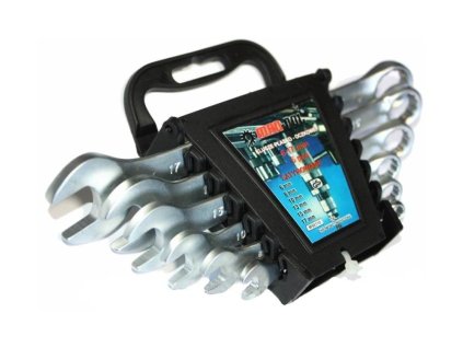 Klíče očkoploché, sada 6ks, 6-17mm MAR-POL