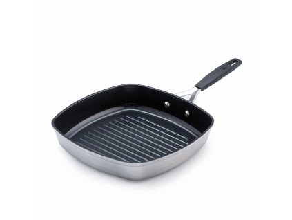 MASTERPRO Pánev grilovací s nepřilnavým povrchem SMART 28x28 cm stříbrná BGEU-3771