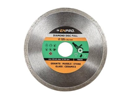 Kotouč diamantový plný Ø 125 x 22.2 mm, ENPRO