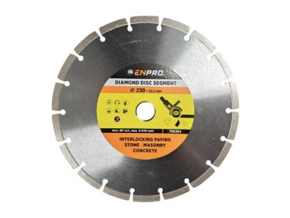 Kotouč diamantový segment Ø 230 x 22.2 mm, ENPRO