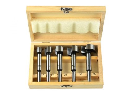 Sada stopkových fréz na dřevo 5ks, 15-35mm GEKO