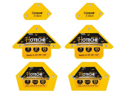 Magnetické úhelníky, sada 6 ks - HT456068