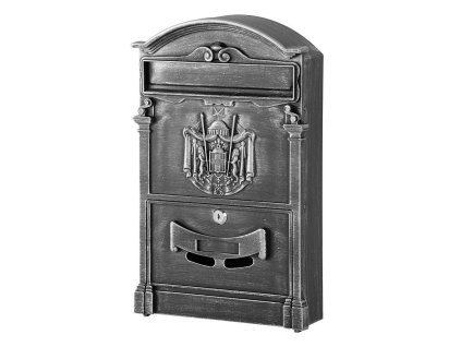 Poštovní schránka GLA-Alu Antique silver, hliník, 41x26x9cm