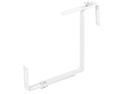 Kovový držák bílý na truhlíkový květináč, 2ks