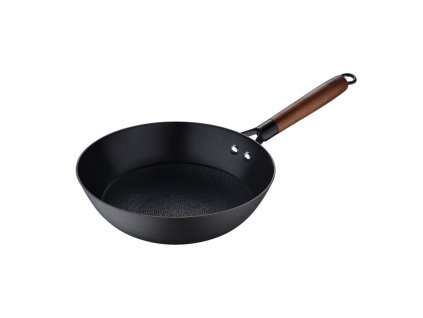 MASTERPRO Pánev WOK železná ODIN 24 cm černá BGMP-3818