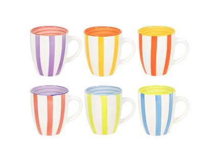 HIT Hrnky na kávu i čaj sada 6 ks 350 ml SUMMER HT-24326121
