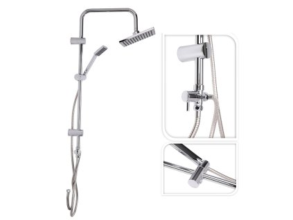 EXCELLENT Sprchový set bez baterie na stěnu DÉŠŤ chrom KO-CF6000010