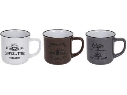 EXCELLENT Hrnek keramika sada 3 ks 330 ml KO-Q80000030