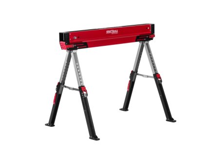 Skládací podpěra/koza s protiskluzem, nastavitelná výška 61,5–79 cm - KRAFT&DELE