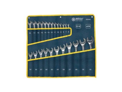 Klíče očkoploché CrV 24 ks, 6 - 32 mm, PROLINE, PROFIX