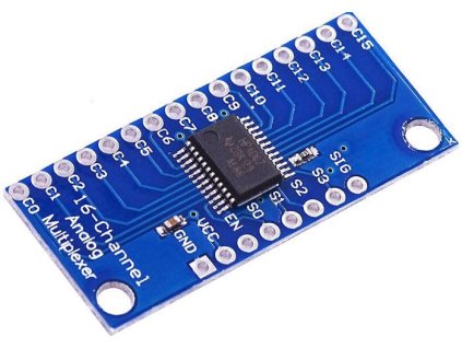 Analogový multiplexer 16-ch s CD74HC4067