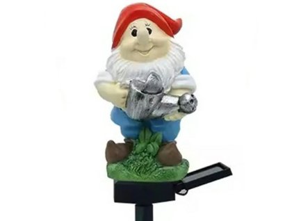 LED solární dekorativní zahradní osvětlení TRPASLÍK s konví