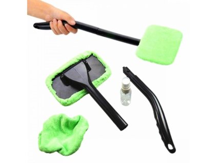 Stěrka na čištění skel, zelená