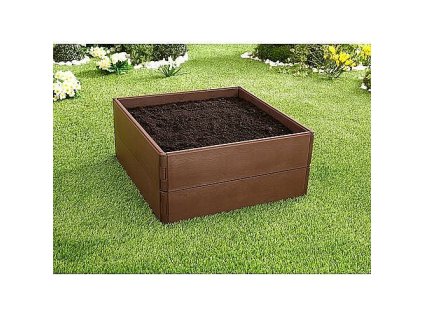 Vyvýšený záhon 8-dílný, plast, 57x13cm