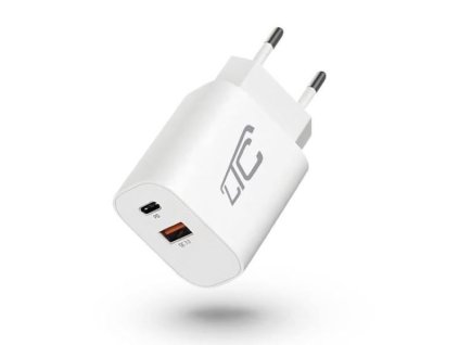 Napáječ, síťový adaptér 2x USB-C 20W PD QC 3,0 LTC
