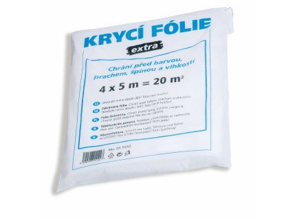 Fólie krycí mikrotenová 4x5m, 30my extra