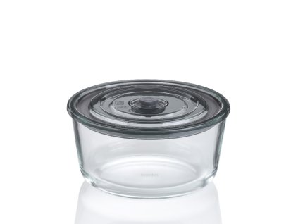 KELA Dóza na potraviny skladovací Aurelia sklo 19 x 9 cm, 1,22l KL-12641