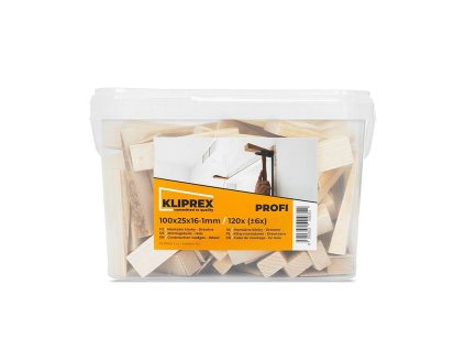 Klínky dřevěné SM 100x25x16-1, 120ks