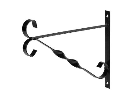 Kovový držák na květináč, ozdobný, 25x30 cm