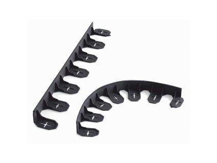 Palisáda okraj 4800x45mm černá