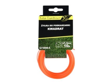Struna čtvercový profil 1.3mm x 10m JOHN GARDENER