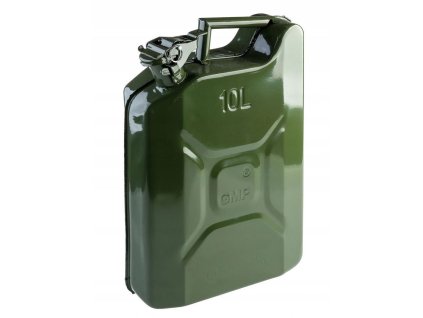 Plechový kanystr na benzín, PHM, 10 L, GMP, zelený