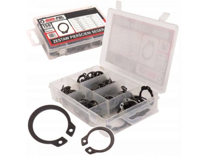 Segerový pojistný kroužek, sada 150ks MAR-POL