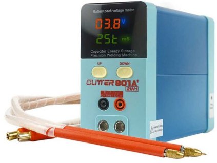 Bodová svářečka baterií GLITTER 801A+ s voltmetrem