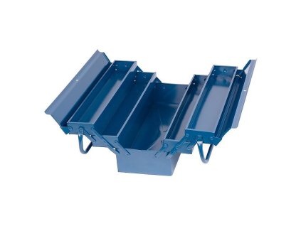 Kufr na nářadí TB101E plechový, 530x200x210, 5 dílný