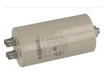 25uF/450V motorový kondenzátor CBB60 - fastony, 45x85mm