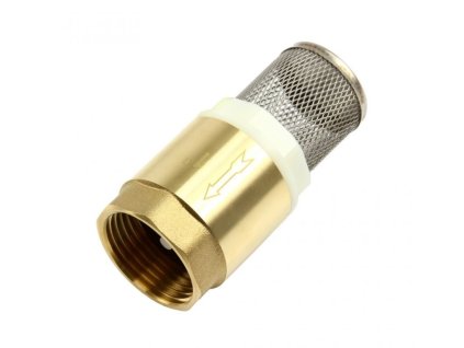 Zpětný ventil - sací koš mosazný 1"