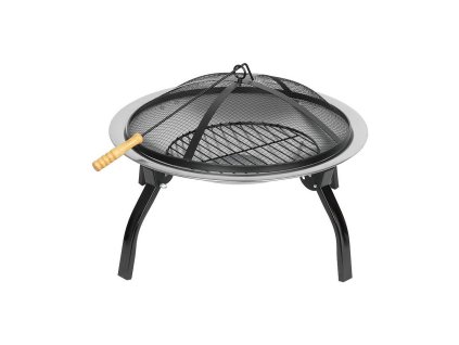 Ohniště BBQ kovové, 57x57x40 cm, kulaté