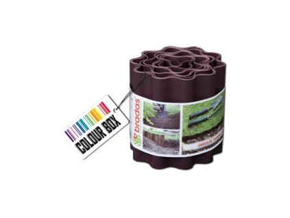 Obruba záhonů hnědá, 9m, 10cm COLOUR BOX